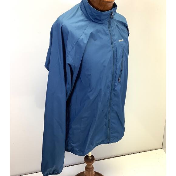 Patagonia Full Zip Lightweight Packable Windbreaker Jacket XL Dark Blue - Picture 1 of 6